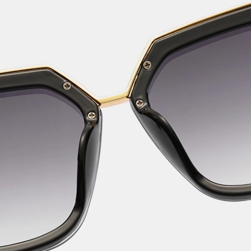 🆕 Oversized Square Plastic Frame Sunglasses - Picture 7 of 7